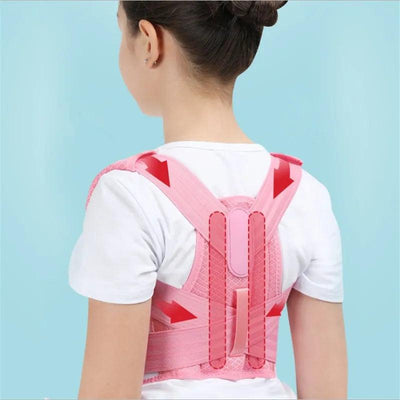 Adjustable kids posture corrector belt for spine, back, lumbar, and shoulder support. Orthopedic corset. - Brace & Belts