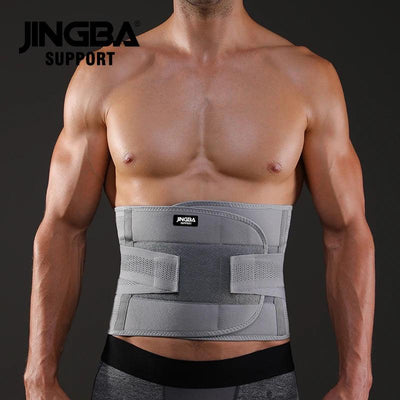 Sweat Waist Back Support Unisex Adjustable Fitness Sport Lumbar Belt Waist with Adjustable Support Strips - Brace & Belts