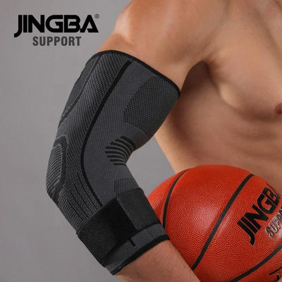 Compression Elbow Support Gym Sport Protective Pad Sweat Sport Basketball Elbow Brace - Brace & Belts